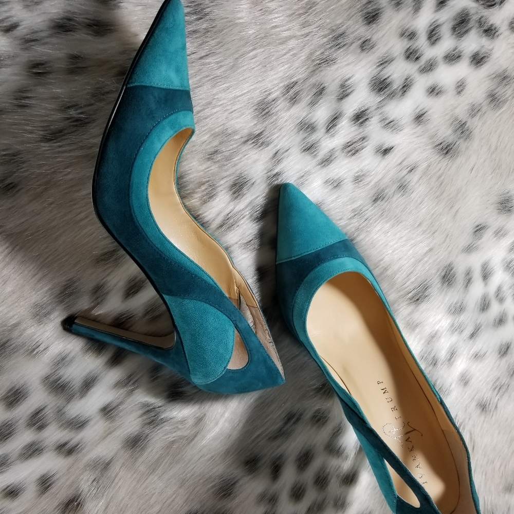 Ivanka Trump 4" Itgana Genuine Suede Stiletto Pump